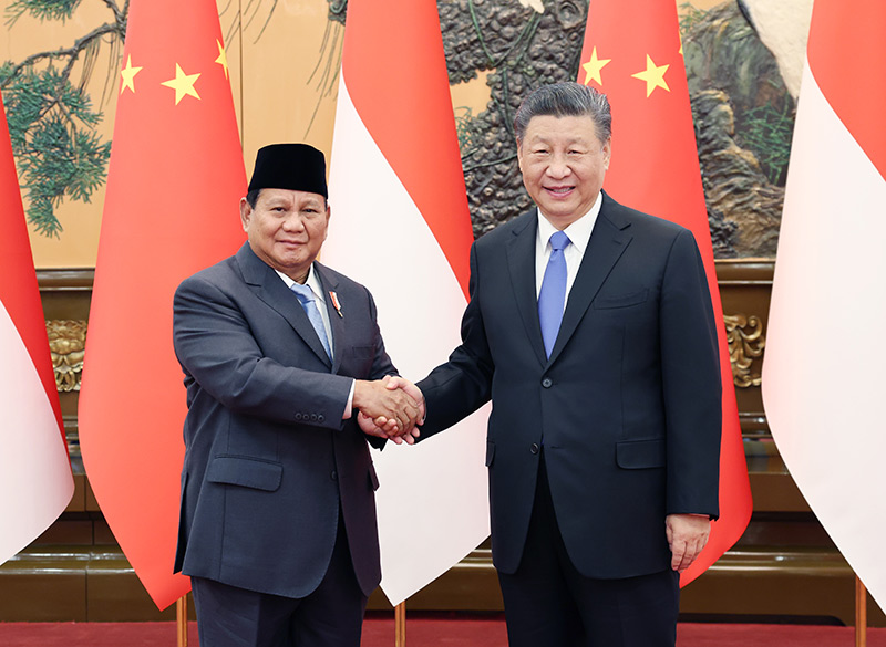 习近平同印度尼西亚当选总统普拉博沃会谈「相关图片」